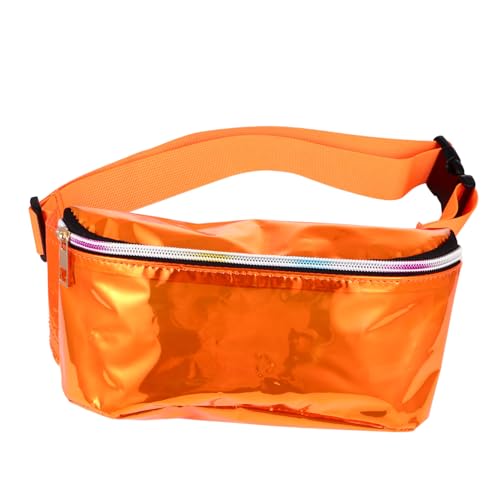 PACKOVE 2 STK Symphony -Gürteltasche kartenmappe kartentasche Hüfttasche für Damen modisch Leuchtreklame im Freien Ledergeldbörsen für Damen Neonlampe transparente gürteltasche Damen von PACKOVE