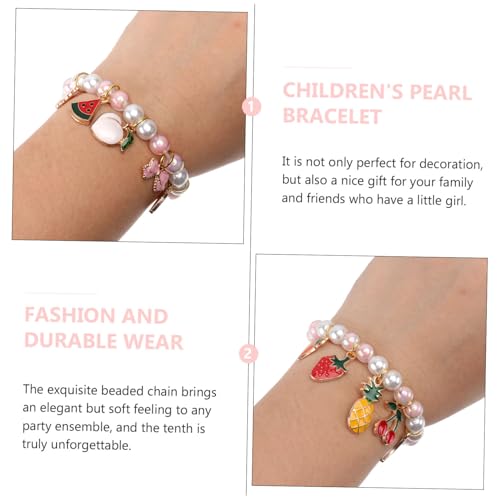 PACKOVE 2 STÜCK Armband Imitation Perlen Niedliche Bunte Kinderschmuck Fein Verarbeitetes Wrist Chain für Mädchen Geburtstag Party Accessoire PACKOVE 2 STÜCK Armband Imitation Perlen Niedliche Bunte Kinderschmuck Fein Verarbeitetes Wrist Chain für Mädchen Geburtstag Party Accessoire von PACKOVE