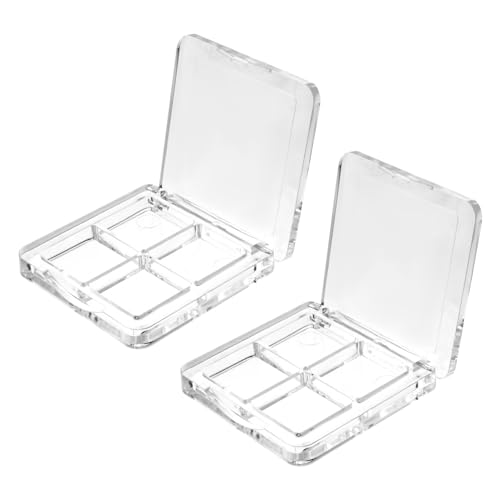PACKOVE 2stücke Leere Lidschattenpalette Mit Fächern Diy Lidschattenschale Für Augen-make-up Aufbewahrung Lidschatten-unterverpackungsbox Für Frauen Und Mädchen von PACKOVE