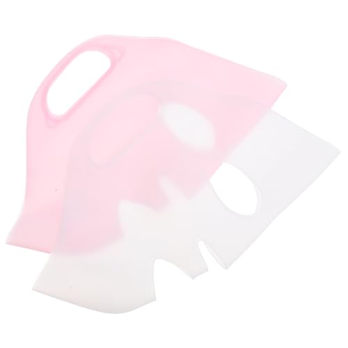 PACKOVE 2 STÜCK Silikon Gesichtsmaske Teilig Gesichtsmasken Abdeckung Wiederverwendbar Weich Hautfreundlich Für Effektive Nährstoffaufnahme Beauty Maskenhalter Komfort von PACKOVE
