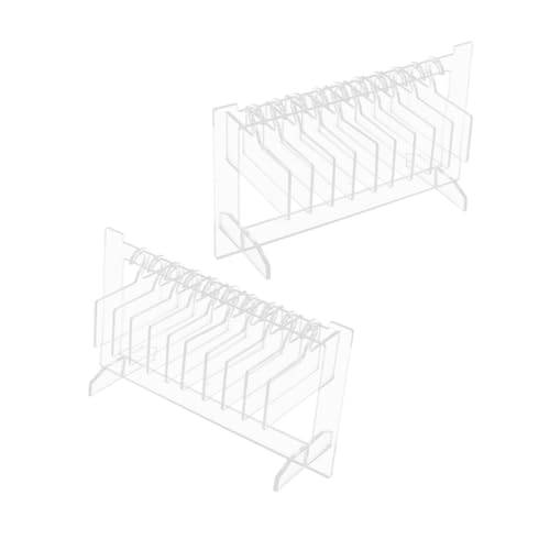 PACKOVE 2 Sätze Acryl Nagelspitzen Display Board Nagelhalter für Künstliche Fingernägel Nagelkunst Organizer Wiederverwendbar Nageldesign Präsentation für und DIY Maniküre von PACKOVE