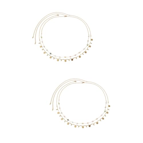 PACKOVE 2 Sätze Damen Bauchkette Mit Strass Verstellbare Taillenkette Für Kleider Bikinis Eleganter Körperschmuck Für Besondere Anlässe Und Partys 2 Stück * 2 von PACKOVE
