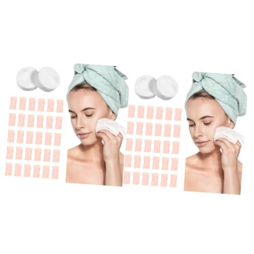PACKOVE 2 Sätze Einweg Gesichtshandtuch Atmungsaktives Handtuch Kompresse Leicht Tragbar Wanderhandtücher Extra Nass Reisehandtuch Gesichtsreinigung Einfache Dicke 100 Stück * 2 von PACKOVE