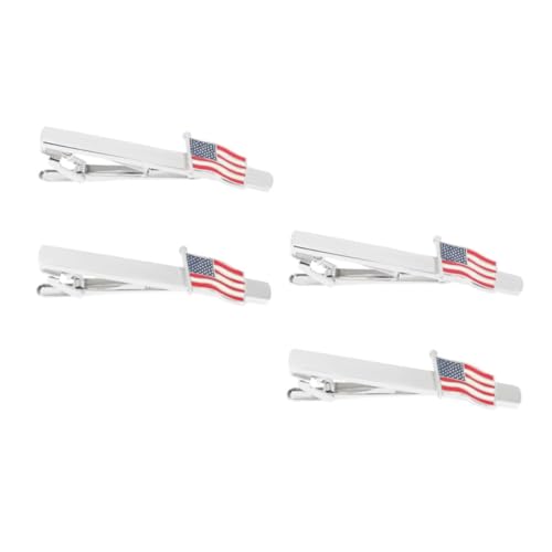 PACKOVE 2 Sätze Krawattenklammern Beutelclips Beutelklammer Necktie Clip Gentleman Tie Clip Rostfrei Männer Stifte Gürtel Amerikanische Flagge Zugstangen Krawattennadel Kupfer 2 Stück * 2 PACKOVE 2 Sätze Krawattenklammern Beutelclips Beutelklammer Necktie Clip Gentleman Tie Clip Rostfrei Männer Stifte Gürtel Amerikanische Flagge Zugstangen Krawattennadel Kupfer 2 Stück * 2 von PACKOVE