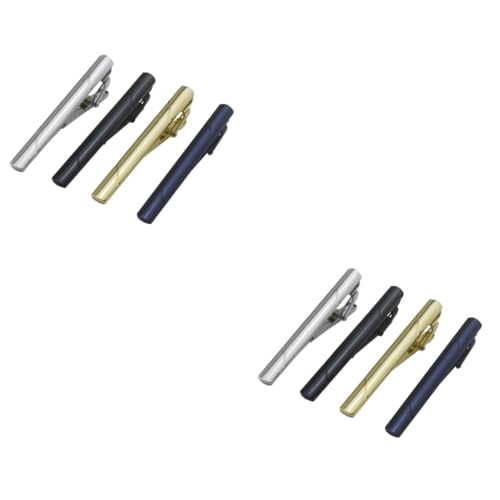 PACKOVE 2 Sets Krawattenklammern Für Herren Zum Anklipsen Von Krawattenklammern Modische Krawattenklammern Robuste Kupferklammern 4 Stück X 2 von PACKOVE