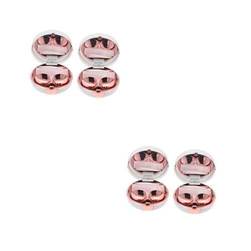 PACKOVE 2 Sätze Marmormuster Kontaktlinsenbox Auge Behälter Reisen Farbig Linsenfall Objektiv-Organizer Rose Gold Plastik 2 Stück * 2 von PACKOVE