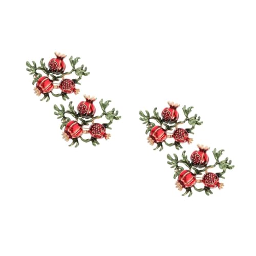 PACKOVE 2 Sätze Retro Granatapfel Brosche Für Damen Legierungsanstecknadel Für Muttertag Kleidung Und Accessoires Vielseitig Einsetzbar Für 2 Stücke * 2 von PACKOVE