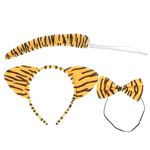 PACKOVE 2 Sätze Tierkostüm Set für Teiliges Haarschmuck Set mit Tierohren und Fliege für Partys Cosplay und Bühnenaufführungen Leopard Design von PACKOVE