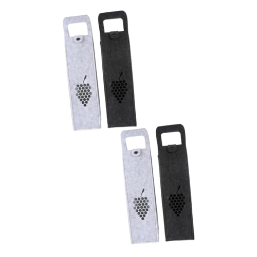 PACKOVE 2 Sätze Weinbeutel Tasche Taschen Weinträgertasche Verpackungsbeutel Für Eine Einzelne Flasche Beutel Für Einzelne Flaschen Gefühlt 2 Stück * 2 von PACKOVE