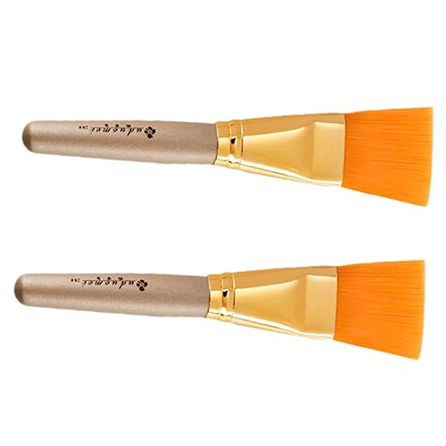 PACKOVE 2 Stck. Gesichtsmaske Pinsel Weiche Gesichtsbürsten für Hautpflege Waschbar und Wiederverwendbar für Profis und Anfänger von PACKOVE