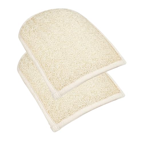 PACKOVE 2 Stck. Luffa-badetuch Bad-peeling-schrubber Schwer Luffa-bad-peeling-handschuhe Erwachsene Körperwäscher Duschschrubber Waschen Schrubben Luffafaser von PACKOVE