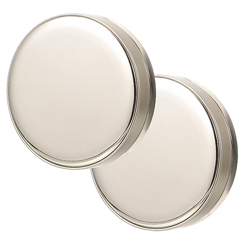 PACKOVE 2 Stck. Luftpolsterbox Make-up-puder-behälter Make-up-behälter Kompakter Fundamentkoffer Für Pulverschwammetui Foundation-kissenquaste Kissen -puff Reisen Fall Container Abs Golden von PACKOVE