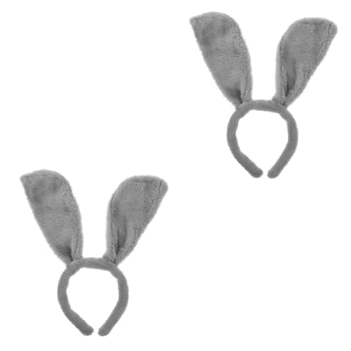 2 Stk Stirnband mit Tierohren Geschenke für Erwachsene Haarschmuck Mädchen Kleidung Bandanas für Männer All-Match-Haarband Festival-Haarband Luxus Requisiten Kopfhörer schmücken von PACKOVE