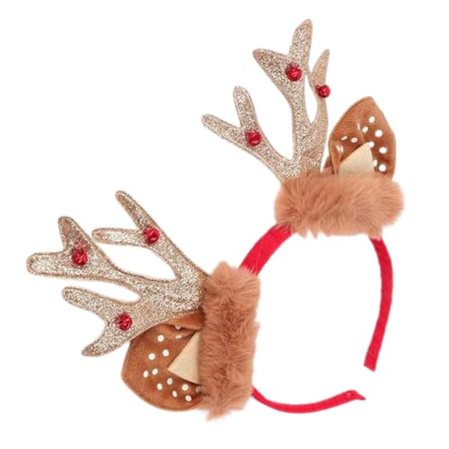 PACKOVE 2 Stk Weihnachtsstirnband kinder haarschmuck christmas haarreif Rentier Kopfbedeckung Simulation Zweigkopfstück Haarbänder Tiara Kopfschmuck für Partygirls Party-Haarschmuck Elch von PACKOVE