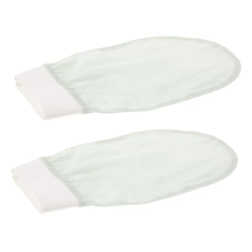 PACKOVE 2 Stück Badetuch Körperpeeling Tool Peeling Handschuh Schrubber Badezubehör Spa Handschuhe Handpeeling Handschuh Körperwasch Schrubber Peeling Badehandschuh Viskose Grün von PACKOVE
