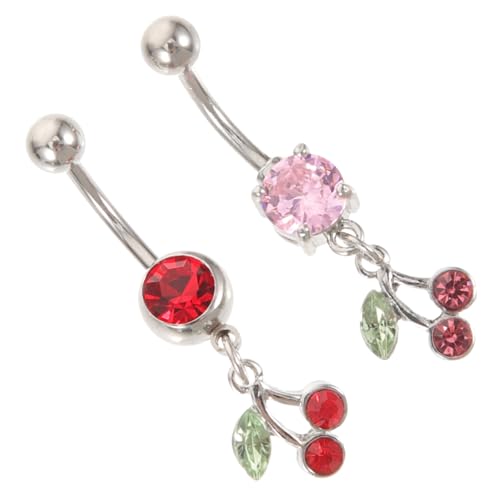 PACKOVE 2stücke Bauchnabelringe Mit -design Angesagte Nabelpiercings Für Frauen Als Schwangerschaftsbauchpiercing Für von PACKOVE