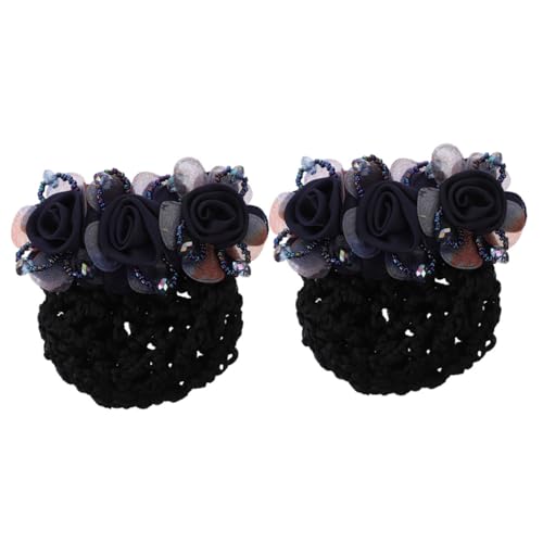PACKOVE 2stücke Blumen Haarnetz Clips Damen Haar Dutt Abdeckungen Dutt Clip Netz Für Haare Accessoires Für Damen von PACKOVE