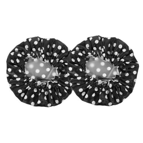 PACKOVE 2stücke Wiederverwendbare Duschhauben Aus Satin Elastischem Für Damen Zum Schutz Der Haare Während Duschens von PACKOVE