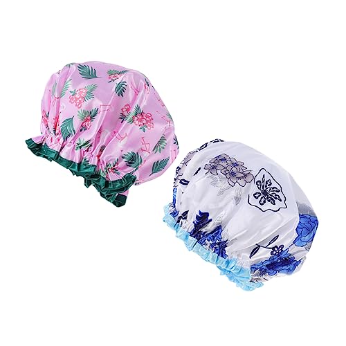 PACKOVE 2stücke Weiche Satin-haarhüte Duschhüte Schlafhüte Für Damen Verschiedene Farben von PACKOVE