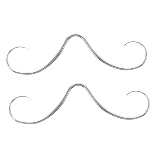 PACKOVE 2 Stück Edelstahl Septum Ring Schnurrbart Design Einzigartiger Nasenpiercing Schmuck für Damen und Herren Komfortabel Sicher für Alltag und Langlebig PACKOVE 2 Stück Edelstahl Septum Ring Schnurrbart Design Einzigartiger Nasenpiercing Schmuck für Damen und Herren Komfortabel Sicher für Alltag und Langlebig von PACKOVE