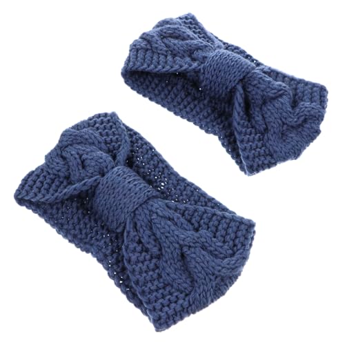 PACKOVE 2 Stück Elastisches Gestricktes Warmes Haarband für Outdoor Aktivitäten und Fitness Schützt die Kalten Jahreszeit aus Atmungsaktivem Material Verschiedenen Farben Erhältlich von PACKOVE