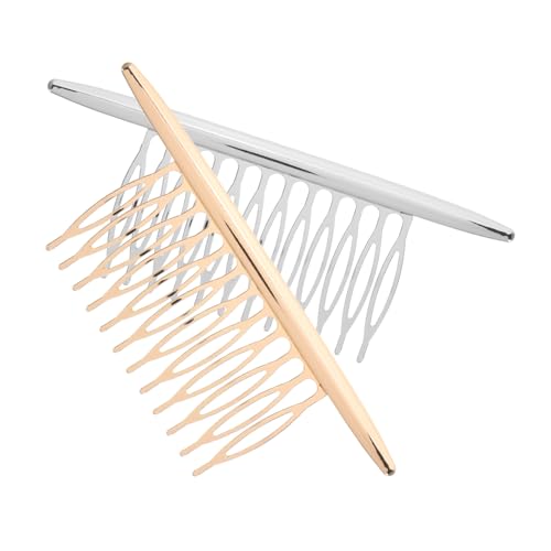 PACKOVE 2 Stück Haarklammern aus Hochwertigem Legierungsmaterial Eleganter Haarschmuck für und Mädchen für Alltags und Festtagsfrisuren Gold und Silber Stylische Haaraccessoires von PACKOVE