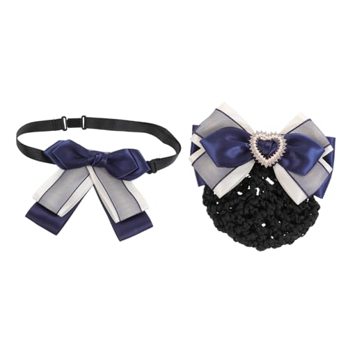 PACKOVE 2 Stück Haarklemme Blume Set Haarzubehör für Frauen Brötchen feine Haarnetze Haarknotenabdeckung Haarnetz mit Schleife Haarnetz-Ballett Haarspulen Netz für Haare Wrap Stoff von PACKOVE