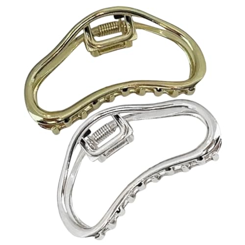 PACKOVE 2stücke Metall Haarklammern Geometrisches Design Mittelgroße Haarspangen Für Frauen Und Mädchen Zum Stylen Für Besondere Anlässe von PACKOVE