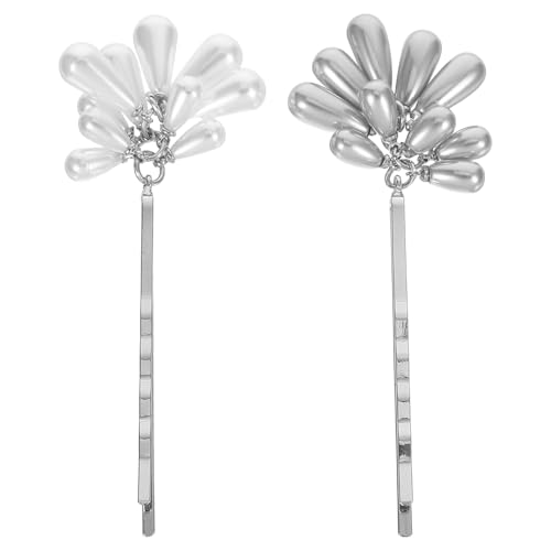 PACKOVE 2 Stück Haarnadeln Aus Metall Haarspangen Mit Perlen Für Damen – Stilvolle Haarspangen Mit Perlen Und Quaste – Haarteile Für Mädchen Für Den Täglichen Gebrauch Und Party Events von PACKOVE