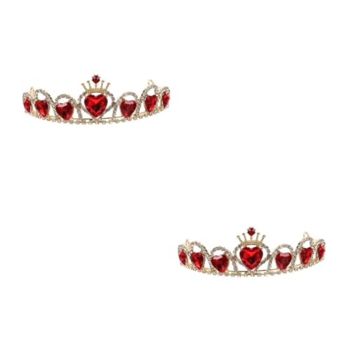 PACKOVE 2 Stück Haarschmuck Braut Tiara mit Acryl Details Schimmerndes Kleines Diadem für Hochzeit Party Fotoshooting und Festliche Anlässe von PACKOVE