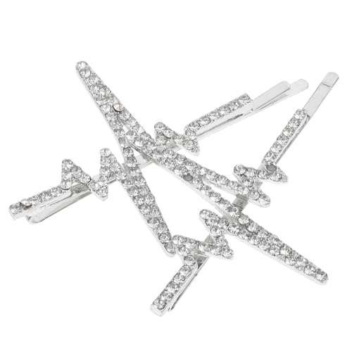 PACKOVE 2stücke Funkelnde Haarklammern Für Damen Mit Strasssteinen Elegante Metall-haarspangen Für Hochzeiten Und Festliche Anlässe Vielseitige Haar-accessoires von PACKOVE