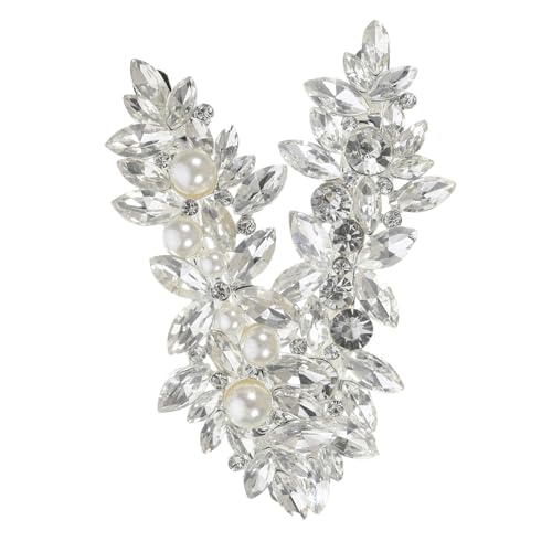 PACKOVE 2stücke Strass-haarspangen Für Damen Haarschmuck Für Braut Glitzernde Haarspangen Haarspangen Für Dickes Haar Haarstyling-accessoires von PACKOVE