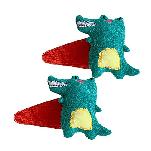 PACKOVE Dinosaurier Haarspangen 2 Stück Rutschfeste Clips für Kinder Kreative Cartoon Kopfbedeckung Grün von PACKOVE