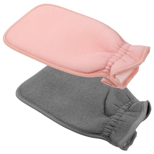 PACKOVE 2 Stück Hautfreundliches Badetuch Reiben Peeling-handschuh Peeling Duschtuch Schrubben Handtücher Peelings Badehandschuhe Für Erwachsene Duschhandschuhe Peeling Stoff von PACKOVE