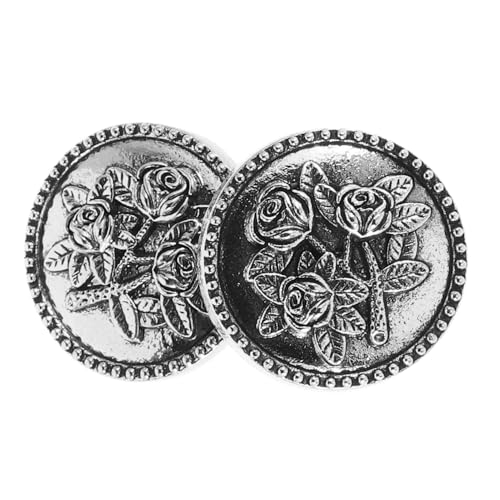 PACKOVE 2 Stück Hemdmanschaumdeckung Knopfmanschetten Für Frauen Knopfmanschetten Für Stilvolle Hemden Dekorationsknopf Abdeckungsschmuck Hemdknopf Schmuck Silver Legierung PACKOVE 2 Stück Hemdmanschaumdeckung Knopfmanschetten Für Frauen Knopfmanschetten Für Stilvolle Hemden Dekorationsknopf Abdeckungsschmuck Hemdknopf Schmuck Silver Legierung von PACKOVE