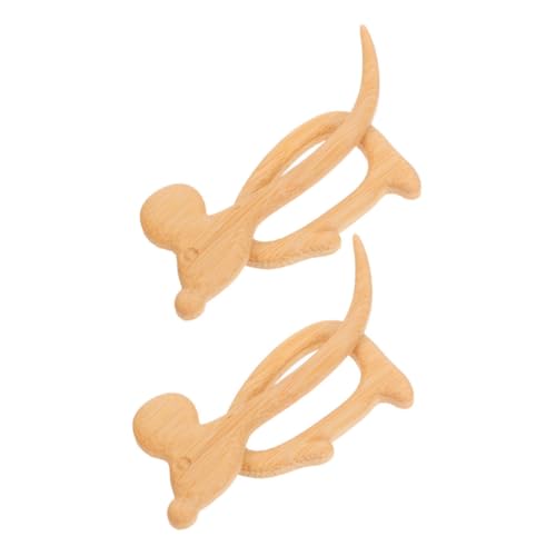 PACKOVE 2 Stück Holz-brosche Maus Motiv Retro Tier-anstecker mit Sicherheitsnadel Niedlicher Animal Lapel Pin für Damen Jacken Schals Rucksäcke Geschenkidee für Alltag Events von PACKOVE