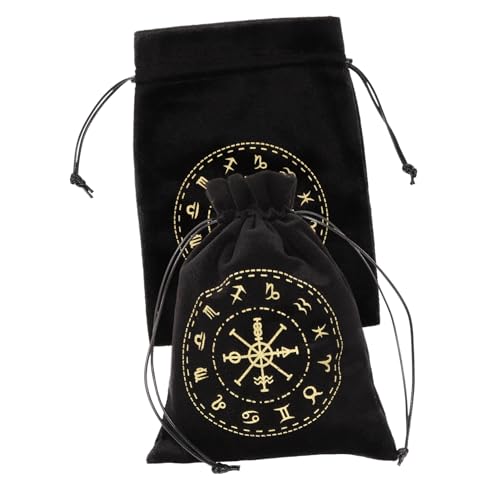 PACKOVE 2stücke Kordelzugbeutel Für Tarotkarten Mit Kordelzug Tarotkartenhalter Aufbewahrungsbeutel Weiches Material Tragbar Geeignet Für Tarotkartenlagerung von PACKOVE