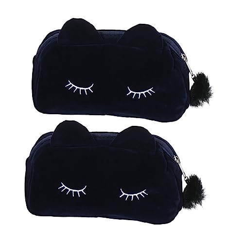 PACKOVE 2stücke Katze Design Aufnäher Kosmetiktasche Reise Kulturbeutel Stift Aufbewahrungstasche Beutels Tasche Handliche Für Reisen Ausflüge Heimgebrauch von PACKOVE