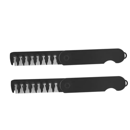 PACKOVE 2 Stück Klappkamm Taschenkämme Für Männer Stylingkamm Für Männer Feinzahnkamm Reisekamm Für Männer Breitzahnkamm Männerhaar Stylischer Kamm Klappbürste Kamm Für Haare von PACKOVE