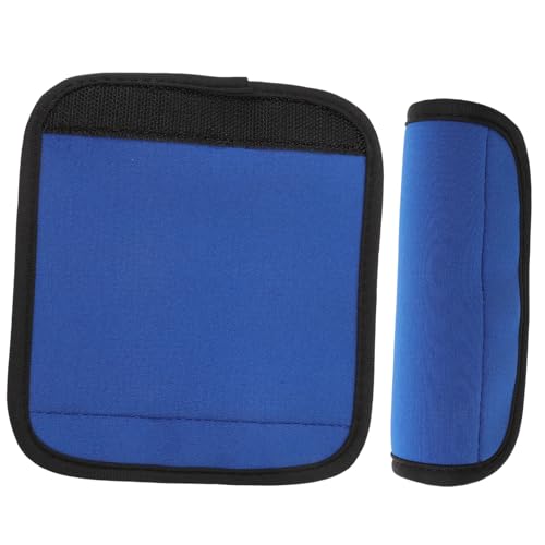 PACKOVE 2 Stück Koffergriff Überzüge Gepäckgriff Schoner Handgriff Hülle für Reisetaschen und Kinderwagen rutschfest Vielseitig Einsetzbar Einfache Blaue Farbe von PACKOVE