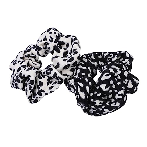 PACKOVE Haarband Leopardenmuster 2 Stücke Elastische Haargummis für Damen Rutschfestes Haarseil für Pferdeschwanz Bequem zum Haar für Alltag Besondere Anlässe von PACKOVE