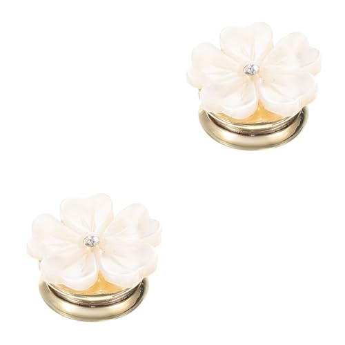 PACKOVE 2 Stück Magnetische Brosche Blumen Design Natürliche Retro Anstecknadel Leicht Elegant für Kleidung Jacken Rucksäcke Damen Schmuck von PACKOVE