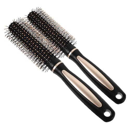 PACKOVE 2 Stück Massagekamm Haarbürste Haarverlängerungsbürste Bürste Für Lockiges Haar Stylingkamm Für Herren Definieren Sie Den Edgelift-pinsel Entwirrbürste Bürste Zum Föhnen Pp Black von PACKOVE