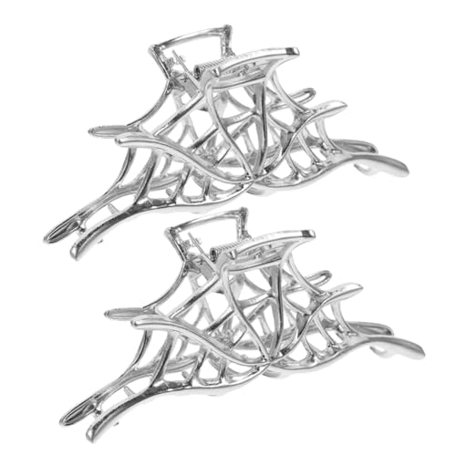 PACKOVE 2 Stück Metall Haarklammer Spiderweb Design Langlebiger Haarclip für Damen und Mädchen Modischer Haarschmuck für Alltag und Party von PACKOVE