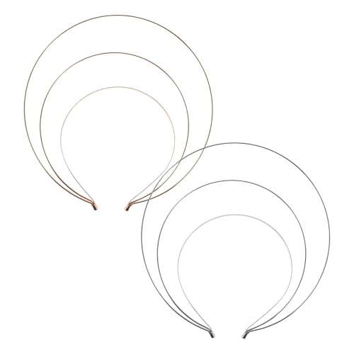 PACKOVE 2 Stück Metall Haarschmuck Damen Gold Silber Dreilagige Krone Stirnband Klassisch Eleganter Haarreif Für Hanfu Kostüm Halloween Festliche Zubehör von PACKOVE