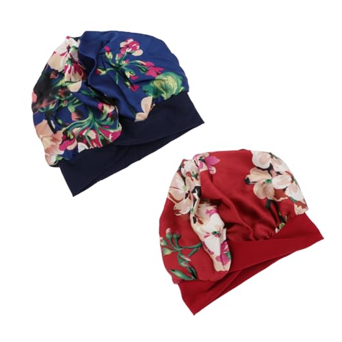 PACKOVE 2stücke Elastische Schlafmütze Für Damen Duschhaube Mit Elastizität Für Bequemen Tragekomfort Als Friseurhaube Schutz Der Bettwäsche von PACKOVE
