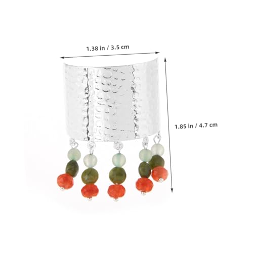 PACKOVE 2stücke Pferdeschwanzschnalle Mit Glasperlenquaste Haarschmuck Im Asiatischen Stil Für Damen Für Pferdeschwanz Hochzeit Party Und Alltag von PACKOVE