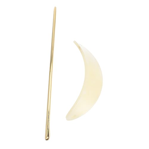 PACKOVE 2stücke Haarstab Aus Acryl Für Damen Ovaler Haarstab Als Haarnadel Haarstylingstab Für Frauen Und Mädchen von PACKOVE