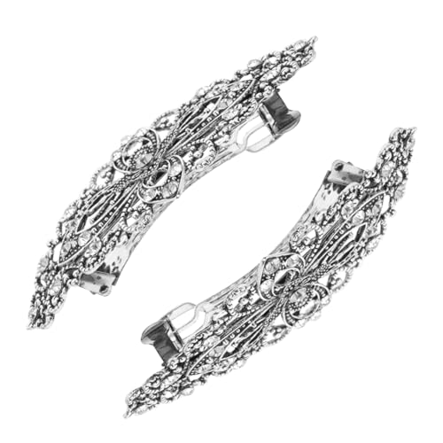 PACKOVE 2 Stück Retro Haarspangen Damen Haarschmuck mit Haarklammern für Hochzeiten und Festliche Anlässe Haarclips Rutschfest und Langlebig von PACKOVE