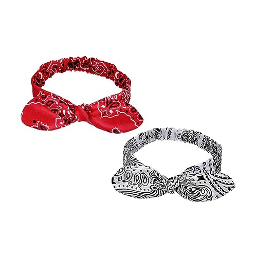 PACKOVE 2 Stück Retro Knot Haarbänder Elastische Haarreifen mit Kaninchenohren Rot und Weiß für Sport Partys und Alltag Atmungsaktiv und Bequem für Damen und Mädchen PACKOVE 2 Stück Retro Knot Haarbänder Elastische Haarreifen mit Kaninchenohren Rot und Weiß für Sport Partys und Alltag Atmungsaktiv und Bequem für Damen und Mädchen von PACKOVE